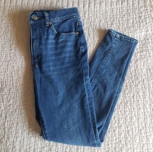 Express | High Rise Skinny Jeans Medium Wash